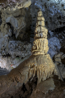 Stalagmit v Belianskej jaskyni