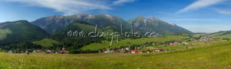 Panoráma Ždiaru a Belianských Tatier