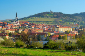 Levoča, v pozadí Mariánska hora