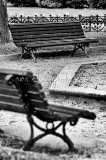 Park s lavičkami v Levoči