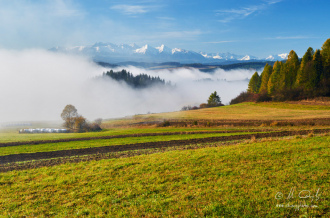 Výhľad na Tatry nad Sromowcami Wyznyma