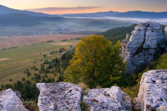 Dreveník, v pozadí Žehra